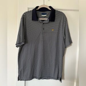Jack Nicklaus Men's Navy Striped Polo Shirt